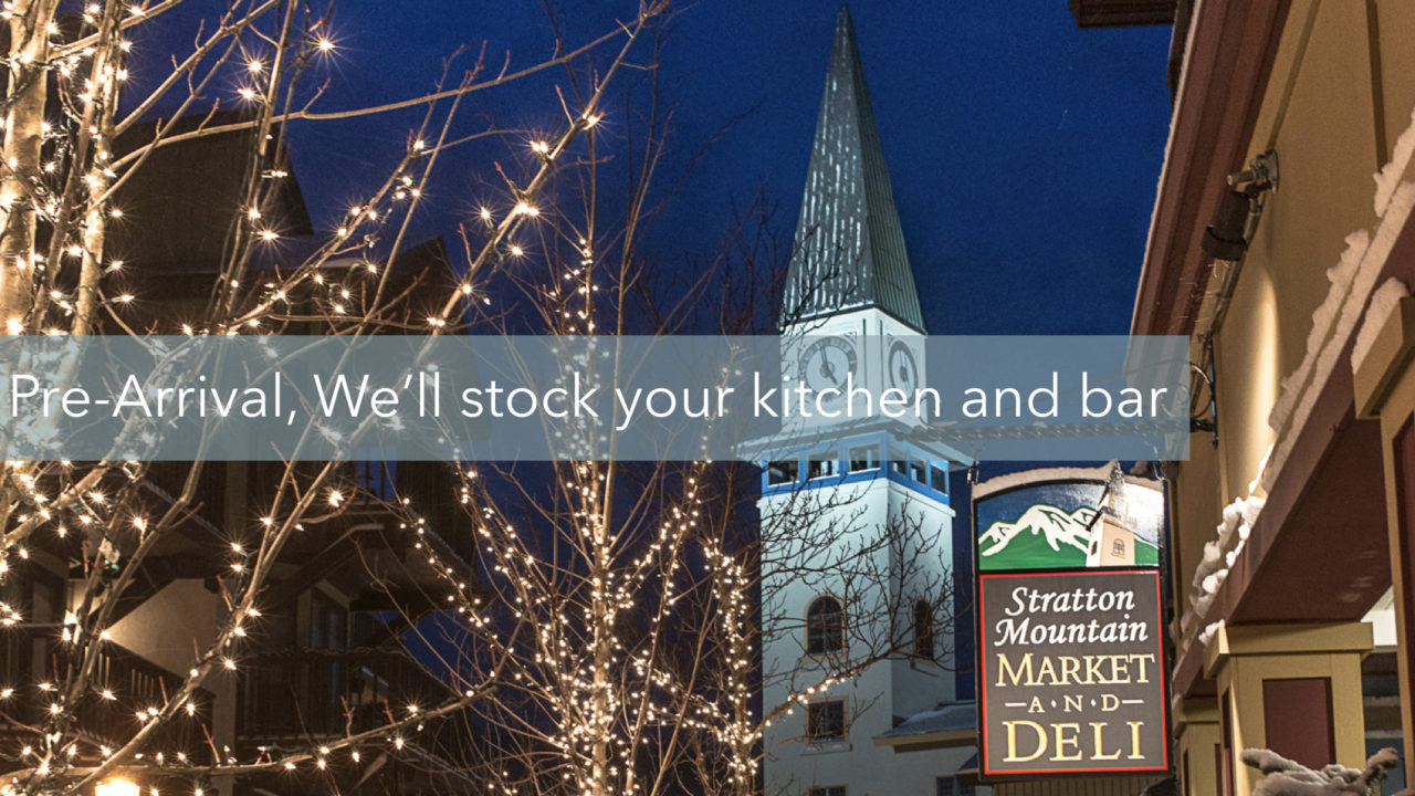 Kitchen/Bar Stocking Stratton Luxury Rentals